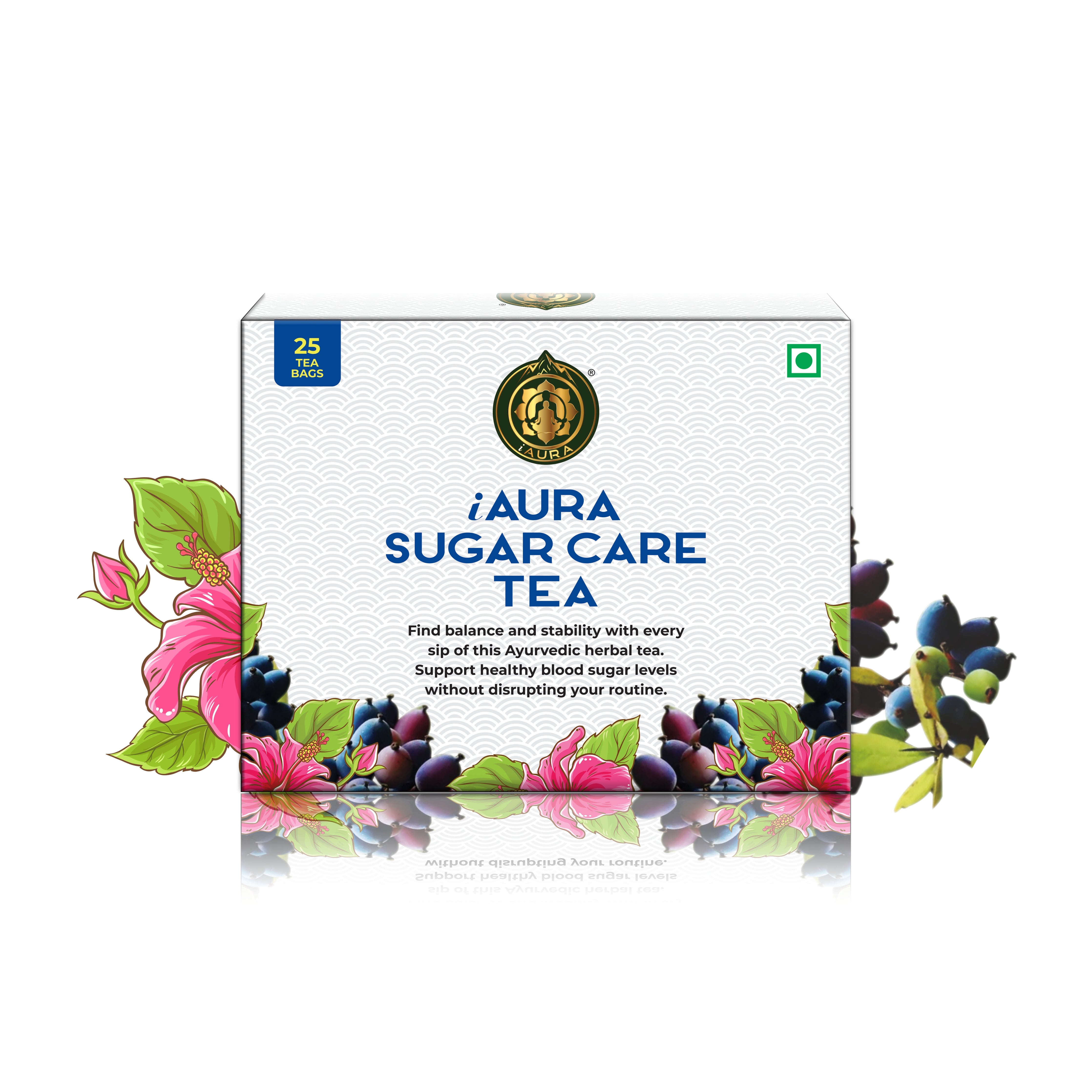 iAura Sugar Care Tea - 25 Tea Bags